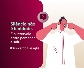 Silêncio não é lealdade. É o intervalo entre perceber e sair.