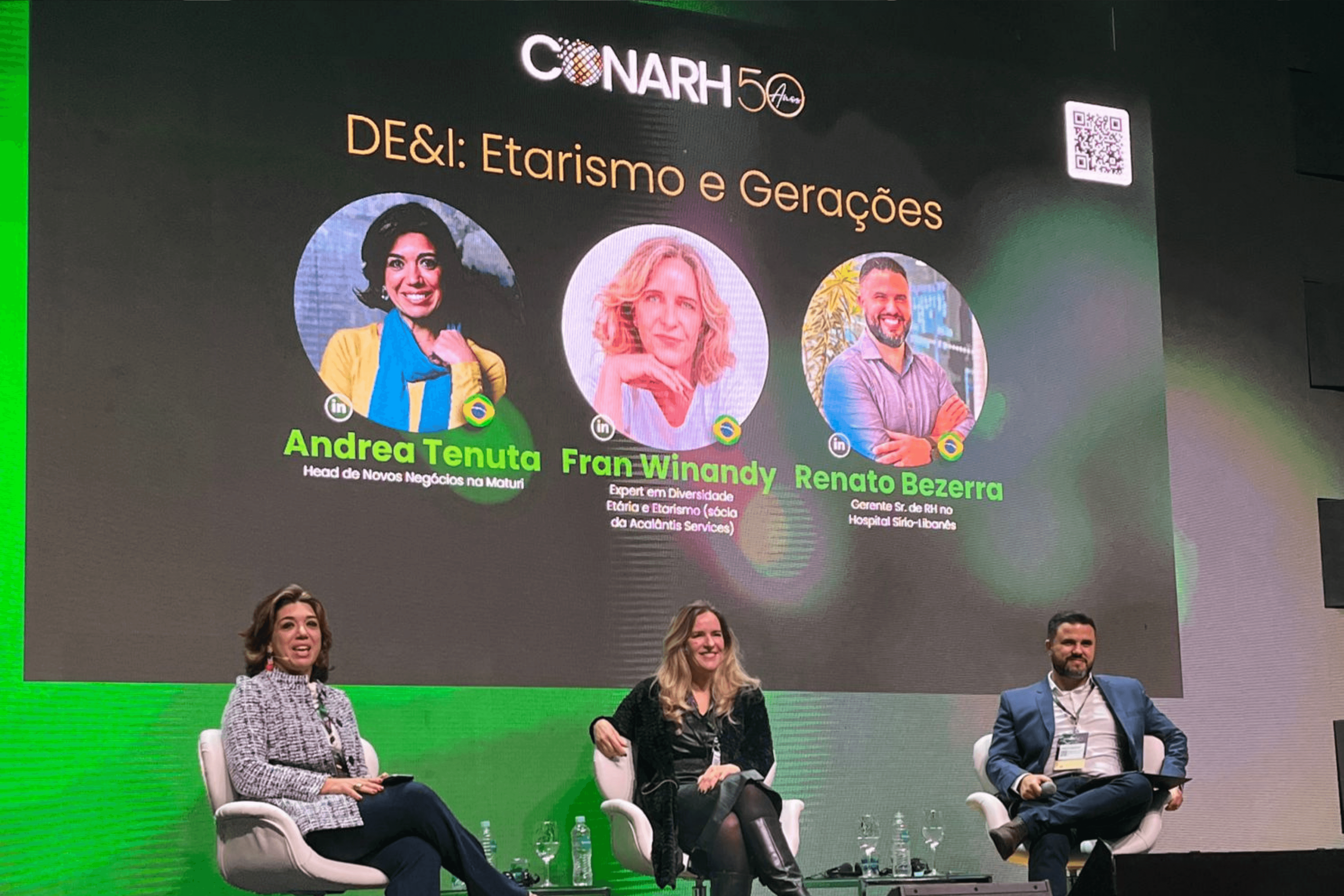 palestra sobre DE&I durante o conarh